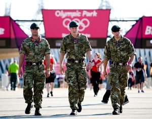 Army Patrol London 2012 Olympics